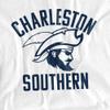 Charleston Southern University Official One Color CSU Buccaneers Logo Unisex Adult T-Shirt, White, 5X-Large view 2