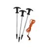Gazelle Tents 12-Pack All-Terrain Stakes, 12 Serated Tip Stakes, 4 Guy-Lines, Carry Bag, GA100 view 1