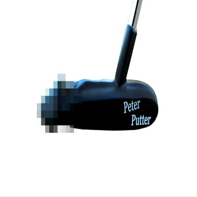 (1, Black) Peter Putter Professional Golf Putter | Premium Aluminum Head with Chrome Stepless Shaft | Stiff Flex Graphite Construction | Ergonomic Rubber Grip (Single, Black)