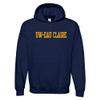 UGP Campus Apparel AH01 - Wisconsin-Eau Claire Blugolds Basic Block Hoodie - X-Large - Navy view 1