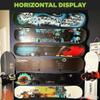 HIDEit Mounts HBoard - Horizontal Snowboard Wall Mount Clips - American Company - Black Steel and Rubber-Dipped Horizontal Snowboard Display Wall Mount for Adult and Youth Snowboards view 3