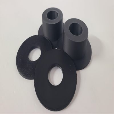 Olympic Plate to Standard Bar Adapters (Black, 1-3/4")