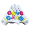 Battle Sports Gang Gang Wide Receiver Football Gloves, Ultra Stick Adult & Youth Gloves - Adult XX-Large, White view 1