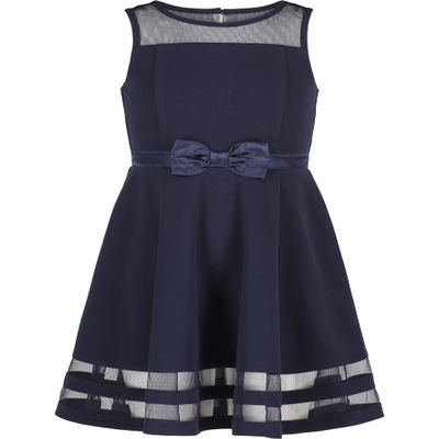 Calvin Klein Big Girls' Sleeveless Party Dress, Navy, 16