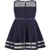 Calvin Klein Big Girls' Sleeveless Party Dress, Navy, 16 view 2