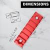 Combo of 2 Items which Includes 5 Slots 2 Pieces and 7 Slot 2 Pieces Key mod Lightweight Aluminum Red Color (Pack of 2-5 and 7 Slot Rails) view 3