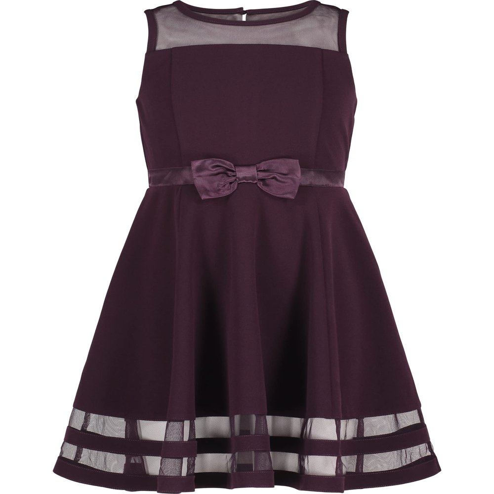 Calvin Klein Big Girls' Sleeveless Party Dress, Dark Purple, 12.5
