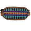 Showman Nylon Bronc Halter w/Teal & Brown Southwest Design Noseband view 2