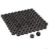 100 PCS Holster Washers - Black EPDM Rubber - (.500 x .180 x .187) - Attachment Mounting Posts, Kydex Holster Retention Washers view 1