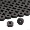 100 PCS Holster Washers - Black EPDM Rubber - (.500 x .180 x .187) - Attachment Mounting Posts, Kydex Holster Retention Washers view 2