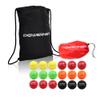 PowerNet 3.2" Softball Weighted Progressive Training Balls Bundle with 17" H x 13" W Drawstring Sack | Complete Set Heavy Ball 18 Pack 12 to 20 oz | Build Strength and Muscle view 1