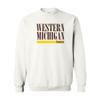 UGP Campus Apparel AW1274 - Western Michigan Broncos Boldline Crewneck Sweatshirt - 2X-Large - White view 1