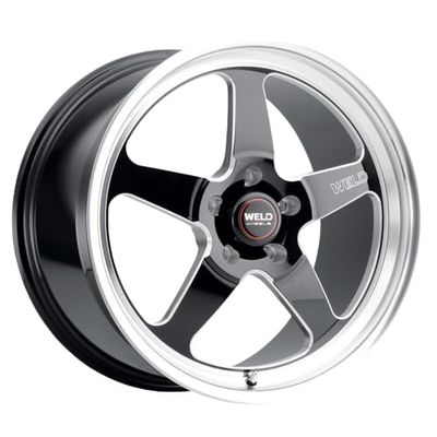 Weld - S155 18x8 Ventura Drag 5x115 ET00 BS4.5 Gloss BLK MIL DIA 78.1 (S15588071P00)