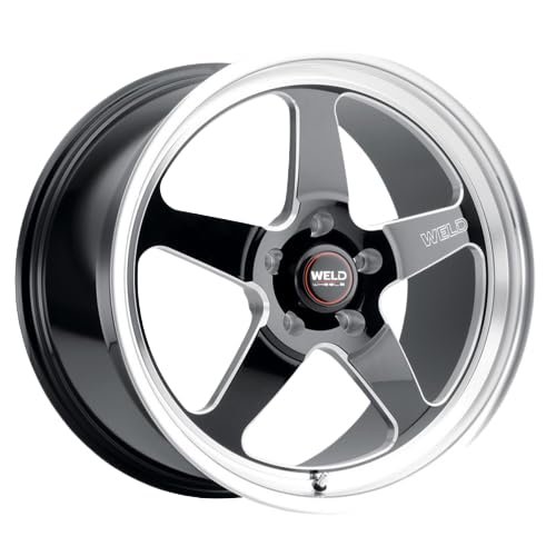 Weld - S155 18x8 Ventura Drag 5x115 ET00 BS4.5 Gloss BLK MIL DIA 78.1 (S15588071P00)
