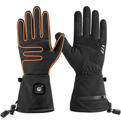 day wolf Heated Gloves Liners for Men Women with Touchscreen,Winter Rechargeable Electric Thermal Thin Gloves for Cold Weather Snow Running Cycling Driving Biking Riding Hunting Skiing
