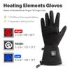 day wolf Heated Gloves Liners for Men Women with Touchscreen,Winter Rechargeable Electric Thermal Thin Gloves for Cold Weather Snow Running Cycling Driving Biking Riding Hunting Skiing view 2