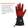 day wolf Heated Gloves Liners for Men Women with Touchscreen,Winter Rechargeable Electric Thermal Thin Gloves for Cold Weather Snow Running Cycling Driving Biking Riding Hunting Skiing view 4