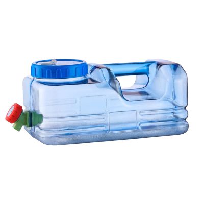Naysku Water Container, BPA- Large Capacity Water Container with Spigot, Food-Grade Camping Water Storage Carrier Jug for Outdoors Hiking Hurricane Emergency, 10L Water Storage Bucket