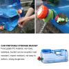 Naysku Water Container, BPA- Large Capacity Water Container with Spigot, Food-Grade Camping Water Storage Carrier Jug for Outdoors Hiking Hurricane Emergency, 10L Water Storage Bucket view 2