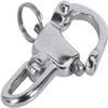 Amarine Made 4 Pack of Swivel Eye Snap Shackle Quick Release Bail Rigging Sailing Boat Marine 304 Stainless Steel for Sailboat Spinnaker Halyard (2-3/4") view 3