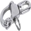 Amarine Made 4 Pack of Swivel Eye Snap Shackle Quick Release Bail Rigging Sailing Boat Marine 304 Stainless Steel for Sailboat Spinnaker Halyard (2-3/4") view 4