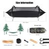Camping Hammock with Mosquito Net and Rainfly Cover,Camping Hammock,Lightweight Portable Hammock,Waterproof Camping Hammock for Outdoor Backpacking Hiking Travel view 2