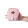AGCFABS Jewelry Organizer Exquisite Button Leather Jewelry Box Ring Earring Necklace Holder Women Travel Portable Jewelry PU Box (Pink) view 4