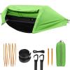 Camping Hammock with Mosquito Net and Rainfly Cover,Camping Hammock,Lightweight Portable Hammock,Waterproof Camping Hammock for Outdoor Backpacking Hiking Travel view 1