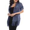 BANETTETA Shawls and Wraps for Evening Wear - Formal Dress Cover Ups for Weddings (Navy Blue) view 4