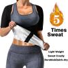 DYUAI Sauna Shirt for Women Sauna Suit for Women Waist Trainer Sauna Sweat Vest Workout Body Shaper Zipper(6005-07-XL) view 2