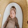 Copper Pearl Baby Bows: Stylish Headbands for Baby Girls, Premium Soft and Stretchy Baby Headbands, Perfect for Newborns, Trendy Designs - Gobi view 4