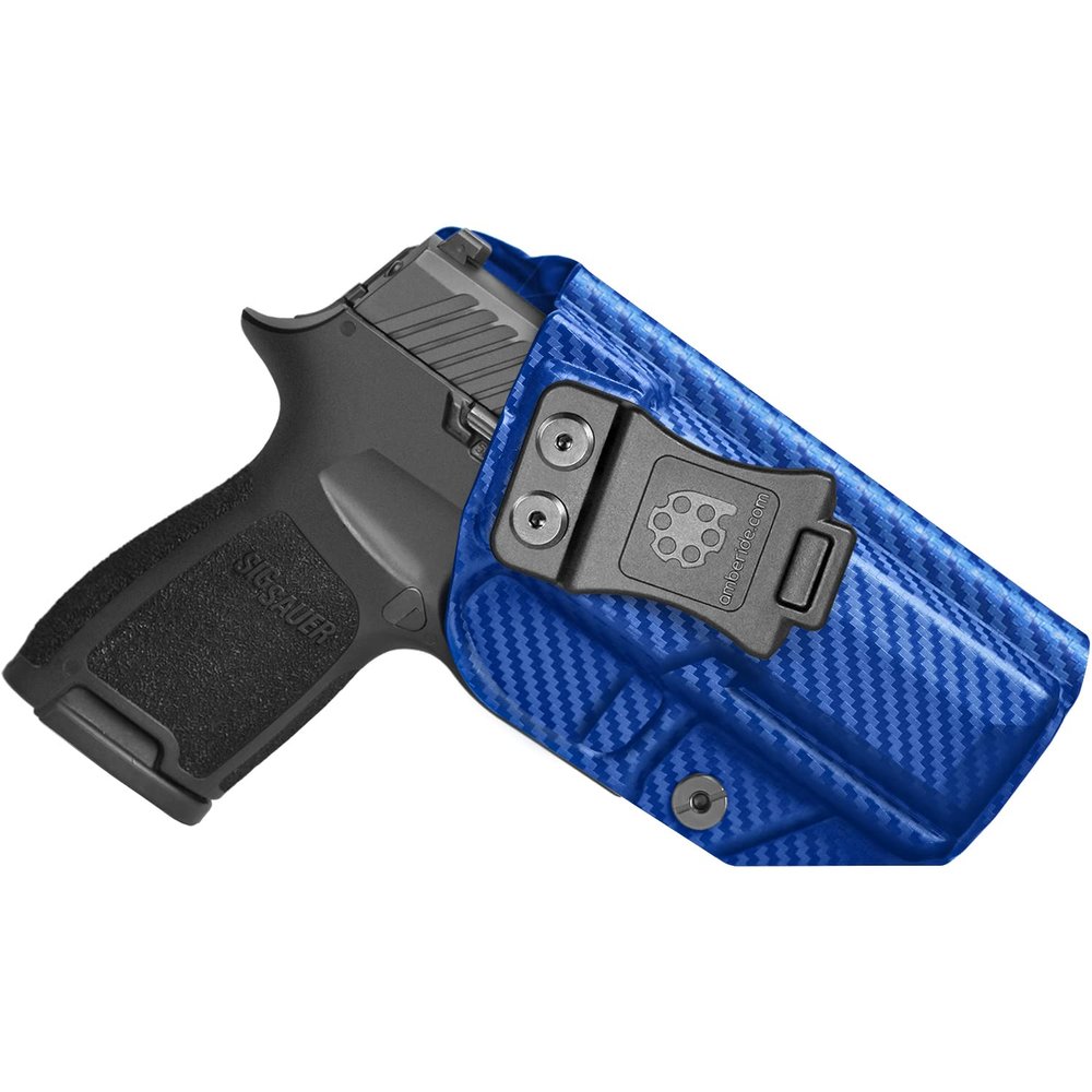 Amberide Sig P320 Carry/Compact/M18 IWB Holster,Kydex-Boltaron Inside Waistband Fit Sig P320 Carry Compact M18 9mm/.40,Secure Retention,Quick Draw,030 Cant
