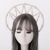 BLESSUME Halo Crown Mary Goddess Headband Women Halloween Costume Headpiece (White 1) view 2