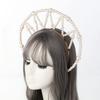 BLESSUME Halo Crown Mary Goddess Headband Women Halloween Costume Headpiece (White 1) view 3