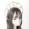 BLESSUME Halo Crown Mary Goddess Headband Women Halloween Costume Headpiece (White 1) view 4