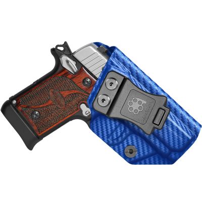 Amberide SIG P938 IWB Holster, Kydex-Boltaron Inside Waistband Holster for SIG Sauer P938 9mm Pistol, Secure Retention, 030 Adjustable Cant