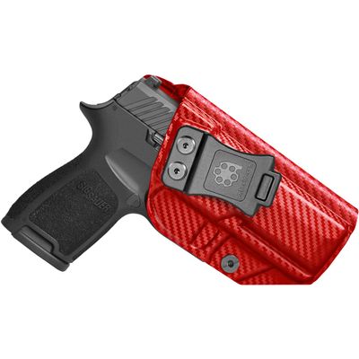 Amberide Sig P320 Carry/Compact/M18 IWB Holster,Kydex-Boltaron Inside Waistband Fit Sig P320 Carry Compact M18 9mm/.40,Secure Retention,Quick Draw,030 Cant
