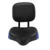 Bicycle Saddle Bike Seat with Soft Back Tricycle Saddle Seat with Backrest Universal Backrest Saddle for Mountain Bike, Road Bicycle, Hibrid and Stationary Exercise Bike (Black+Blue) view 4