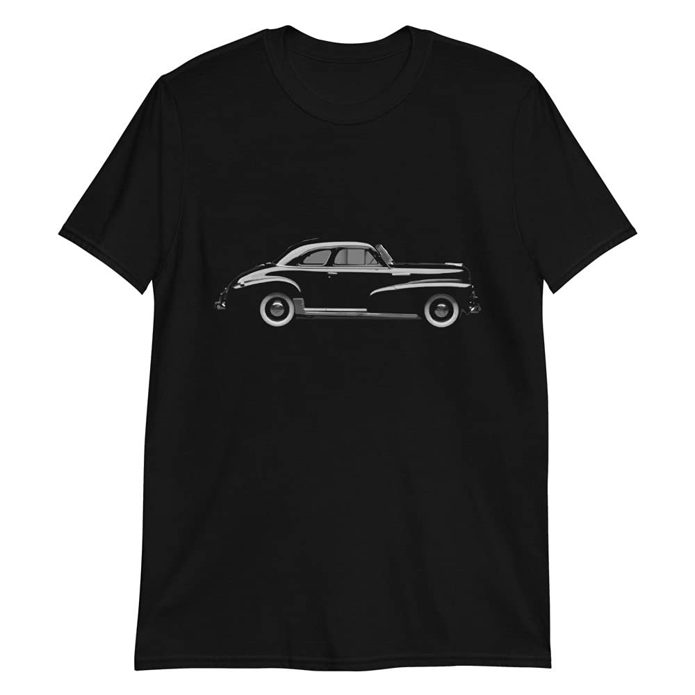 1948 Chevy Stylemaster Antique Classic Car Graphic T-Shirt | Vintage Car Enthusiast Gift Black