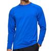 Arcweg Rashguard Men Long Sleeves Diving UV Protection UPF 50+ Elastic Rash Vest Loose Fit Top Swimming Quick Drying Surfing Pool T-Shirt Sports Top Rashie L (US) Blue view 1
