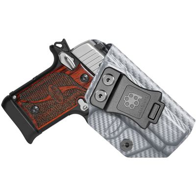 Amberide Sig P238 IWB Holster,Kydex-Boltaron Inside Waistband Fit Sig P238 .380 ACP,Secure Retention,Quick Draw,030 Adjustable Cant