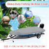 Waterproof Heavy Duty Boat Covers Trailerable Runabout Boat Cover Marine Grade 420D Polyester Durable and Tear Proof Yacht Speedboat Fish-Ski V-Hull Cover All Weather Protection Universal,21to24ft view 2