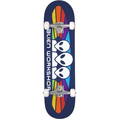 Alien Workshop Spectrum Navy Mid Complete Skateboards - 7.5" x 31.6"