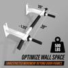 Yes4All Wall Mounted Pull Up Bar/Chin Up Bar - White view 2