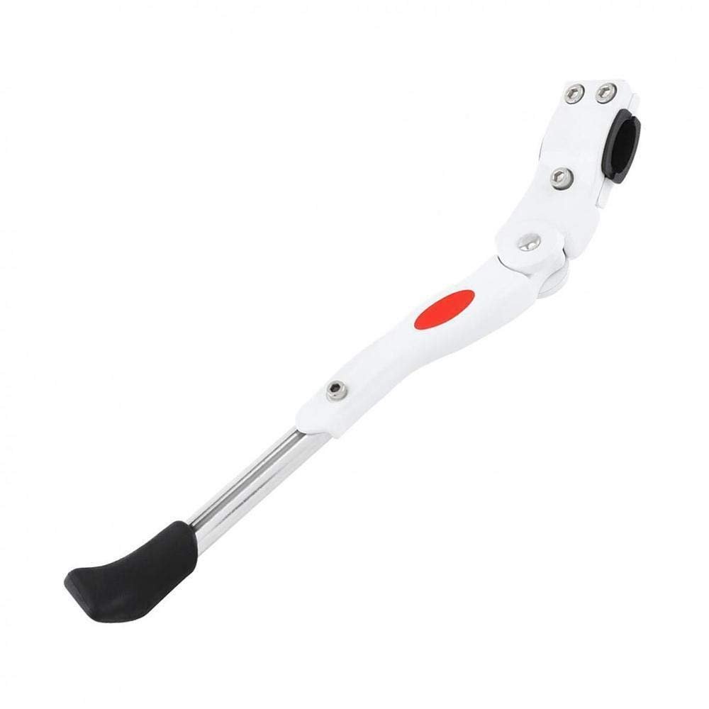 Bicycle Accessories Bike Kickstand Parking Rack Mountain Bike Support Side Kick Stand Foot Brace Bicycle Unilateral Support Ride Equipment Bike Parts (Color : White)