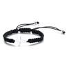 Adjustable Religious Anka Titanium Steel Cross Nylon Cord Bracelet Red Black Christian Braided Bracelet view 1