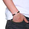 Adjustable Religious Anka Titanium Steel Cross Nylon Cord Bracelet Red Black Christian Braided Bracelet view 2