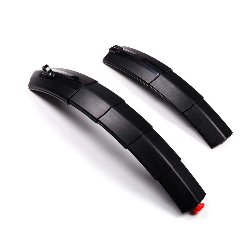 SJHY Bicycle Accessories Telescopic Folding Bicycle Mudguard with Rear Mudguard for Mountain Bikes Mudguard for Road Bikes Bike Parts (Color : As Shown)