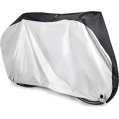 Bicycle Accessories Bike Cover Bike Rain Cover 190T Nylon Waterproof Anti Dust Rain UV with Lock-Holes Storage Bag Bicycle Accessories Bike Parts (Size : Small)