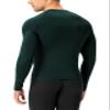 Men's Compression Shirts Long Sleeve, Base-Layer Quick Dry Workout T Shirts Sports Running Tops for Gym Dark Green view 4